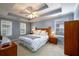 Spacious main bedroom with tray ceiling, ceiling fan, and abundant natural light at 2759 Beddington Way, Suwanee, GA 30024
