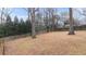 Large backyard bordered by a wooden fence and mature trees offering privacy and natural beauty at 2044 Wilandrew Dr, Decatur, GA 30033