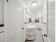 Classic bathroom with black and white tile, vanity, and black accent trim at 2044 Wilandrew Dr, Decatur, GA 30033