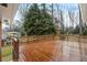 Spacious wooden deck provides ample outdoor space for relaxation and entertainment, with a view at 2044 Wilandrew Dr, Decatur, GA 30033