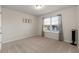 Bedroom with neutral carpet, one window and a ceiling light at 15 Parkside Vw, Cartersville, GA 30121