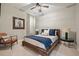 Relaxing bedroom featuring a rustic bed frame and comfortable seating at 1598 Aldworth Se Pl, Marietta, GA 30067