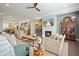 Open concept living space with a fireplace and seamless flow to the kitchen at 1598 Aldworth Se Pl, Marietta, GA 30067