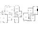 Full house floor plan showing layout for bedrooms, kitchen, dining, and living rooms with dimensions at 11440 Azalea Trl, Hampton, GA 30228