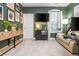 Cozy bedroom with green walls, stylish decor, and natural light, perfect for a relaxing retreat at 2024 Towneship Trl, Roswell, GA 30075