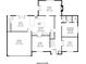 Detailed main floor plan showcasing the layout of the kitchen, living spaces, bedrooms, and garage for easy visualization at 420 Windswept Ct, Roswell, GA 30075