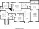 Second floor plan outlining the bedroom and sitting room layouts at 420 Windswept Ct, Roswell, GA 30075