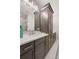 Modern bathroom with a sleek vanity, elegant mirror, and plenty of storage space at 4200 Legacy Ln # 22, Acworth, GA 30101