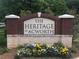 Welcome to The Heritage at Acworth - Established community entrance sign at 4200 Legacy Ln # 22, Acworth, GA 30101