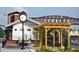 Community view features a vintage-style clocktower with pergola, landscaping, and train tracks at 4200 Legacy Ln # 22, Acworth, GA 30101