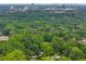 Lush trees surrounding a house close to city buildings, as seen in this high angle shot at 2565 Bates Se St, Smyrna, GA 30080