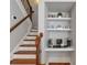 Coffee bar nook near the stairs with storage and modern coffee machines at 2690 Derby Ne Walk # 53, Atlanta, GA 30319