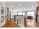 Kitchen and dining area with bar and wine storage at 2690 Derby Ne Walk # 53, Atlanta, GA 30319