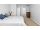 Comfortable bedroom with neutral walls, carpeting, and walk-in closet access for ample storage at 375 Highland Ne Ave # 913, Atlanta, GA 30312