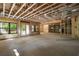 Unfinished basement with exposed wood beams, and lots of sunlight at 4091 Oak Forest Ne Dr, Brookhaven, GA 30319