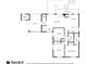 Detailed floor plan showcasing the layout with kitchen, bedrooms, living room, patio, and covered deck at 3176 Gablewood Ct, Decatur, GA 30033
