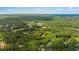 Aerial view of 9179 Selborne Ln nestled among lush trees, showcasing the large wooded property at 9179 Selborne Ln, Chattahoochee Hills, GA 30268