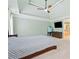 The main bedroom is spacious and offers an en suite bath and trey ceiling at 420 Big Bend Trl, Sugar Hill, GA 30518