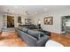 Living space with access to the dining room, kitchen bar and backyard at 4531 Kings Lake Dr, Marietta, GA 30067
