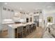 Gorgeous chef's kitchen featuring a large island with bar seating and ample storage space at 304 Meadowbrook Ne Dr, Atlanta, GA 30342