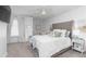 Beautiful bedroom featuring a comfortable bed, stylish decor, and plenty of natural light at 1717 Cosette Ln, Kennesaw, GA 30152