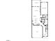 First floor plan featuring the garage, living spaces, kitchen, porch, and primary bedroom at 1717 Cosette Ln, Kennesaw, GA 30152