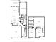 Floor plan featuring the primary bedroom, secondary bedrooms, kitchen, and screened porch at 1717 Cosette Ln, Kennesaw, GA 30152