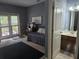 Cozy bedroom with a walk out to a private patio at 106 Trailside Way, Hiram, GA 30141