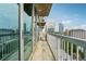 Balcony view with railings, cityscape and trees at 3324 Peachtree Ne Rd # 1407, Atlanta, GA 30326