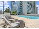 Outdoor pool with lounge chairs and city views from a high-rise at 3324 Peachtree Ne Rd # 1407, Atlanta, GA 30326