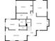 A black and white floor plan of the house with bedroom, kitchen, living room, and foyer areas labeled at 3563 Brenda Ct, Douglasville, GA 30135
