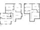 Layout of first and second floor of the home showing bedrooms, living spaces, and bathroom locations at 3563 Brenda Ct, Douglasville, GA 30135