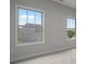 Bedroom with carpeted floor and window view of neighborhood at 3877 Lake Sanctuary Way, Atlanta, GA 30349