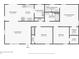 Detailed floor plan showing the layout of the home, including bedrooms, bathrooms, and kitchen at 5259 Sugar Ridge Dr, Sugar Hill, GA 30518