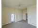 Bedroom with carpet, ceiling fan, balcony, and view of the bathroom at 870 Mayson Turner Nw Rd # 1447, Atlanta, GA 30314