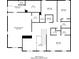 Detailed floor plan showcasing the layout of the second floor of the home with bedrooms and bathrooms at 204 Saintvry Path, Atlanta, GA 30349
