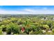 Aerial view of home surrounded by mature trees at 1438 N Crossing Ne Dr, Atlanta, GA 30329