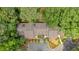 Aerial view of townhome community showing roof and landscaping at 1438 N Crossing Ne Dr, Atlanta, GA 30329