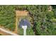 Overhead view of an estate surrounded by mature trees and perfectly manicured landscaping at 2843 N North Bogan Rd, Buford, GA 30519