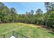 Expansive backyard with lush green lawn and beautiful mature trees at 2843 N North Bogan Rd, Buford, GA 30519
