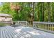 Spacious deck overlooking a private backyard with a custom treehouse at 4723 N Springs Nw Rd, Kennesaw, GA 30144