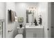 Bright half-bathroom featuring modern fixtures and fresh design at 4723 N Springs Nw Rd, Kennesaw, GA 30144