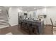 Stylish kitchen with stainless steel appliances, a large island, and seating for casual dining at 4723 N Springs Nw Rd, Kennesaw, GA 30144