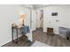 Home office with wood floors and backyard access at 4723 N Springs Nw Rd, Kennesaw, GA 30144