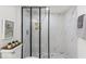 Beautifully renovated shower with modern glass and sleek design at 4723 N Springs Nw Rd, Kennesaw, GA 30144