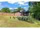 Expansive backyard with an outdoor chess set and wooded views at 3441 Sherrod Sw Dr, Marietta, GA 30060