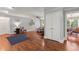 Open living room with hardwood floors, neutral walls, closet, and ample natural light at 3441 Sherrod Sw Dr, Marietta, GA 30060
