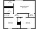 Layout of the third floor featuring bathroom, three bedrooms, walk in closet and hall dimensions at 3819 Shane Ct, Ellenwood, GA 30294