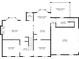 Floor plan of the home's first floor with dimensions at 435 Chantenay Pl, Alpharetta, GA 30022