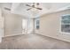 Spacious main bedroom features tray ceilings and natural light at 196 Boulder Run, Hiram, GA 30141